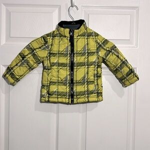 Healthtex Boy’s Winter Puffy Coat - Yellow and Black - Size 24 month